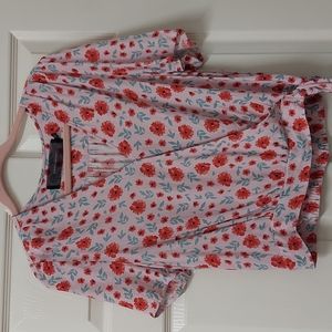 CODE X MODE floral Blouse SZ L